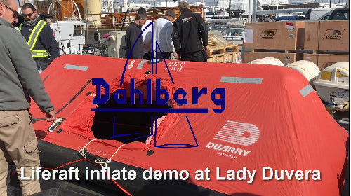 Liferaft inflate demo Lady Duvera