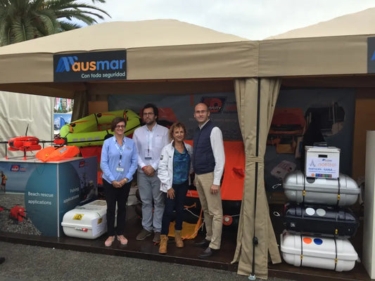 Ausmar presentó sus nuevas balsas salvavidas en el Salón Náutico de Barcelona